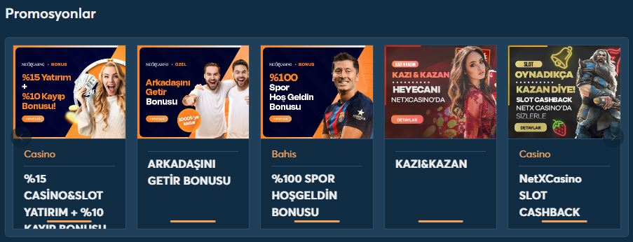 netxcasino bonusları